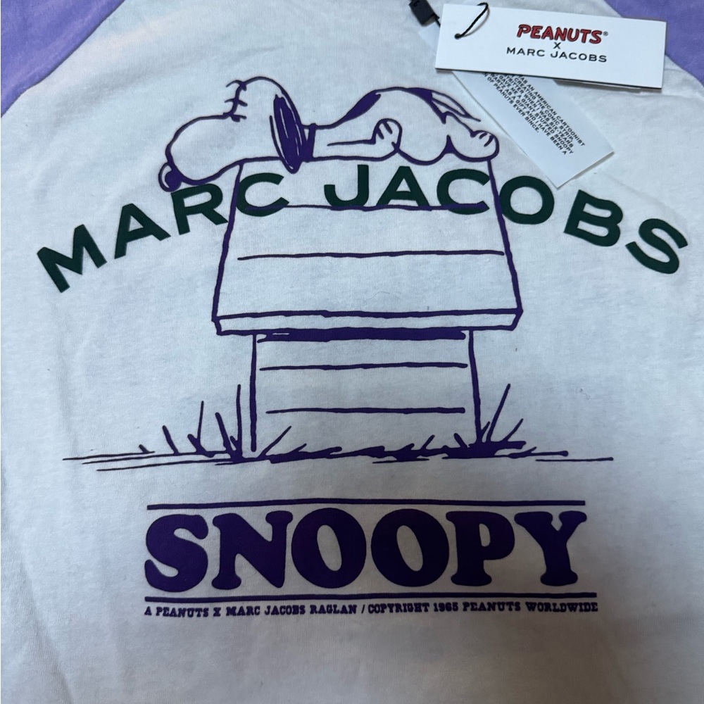 Marc Jacobs peanuts Raglan Tee (Unisex) NWT - Picture 6 of 7